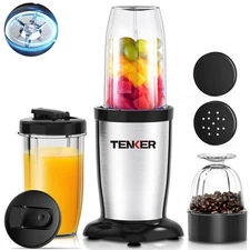TENKER Personal Countertop Blender for Shakes and Smoothies with 3PCS No-BPA Cup