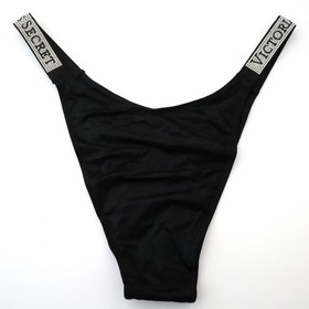 4 Victoria's Secret Very Sexy Satin Logo Shine Strap Brazilian Panty LOT S M XL