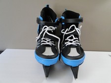 Lake Placid Monarch Youth Adjustable Ice Skates Black and Blue Size Youth 8-9