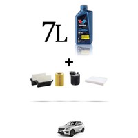Hoffcar Servicekit 4 Filter Und 7L ÖL FüR Mercedes Klasse M (W166) 350 Cdi 19