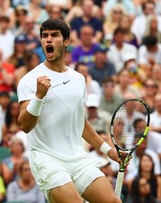 8x10 Photo CARLOS ALCARAZ Tennis Wimbledon French Open Champion Grand Slam