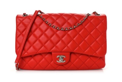 Authentic Chanel Tender Touch Maxi Flap Bag RED still have