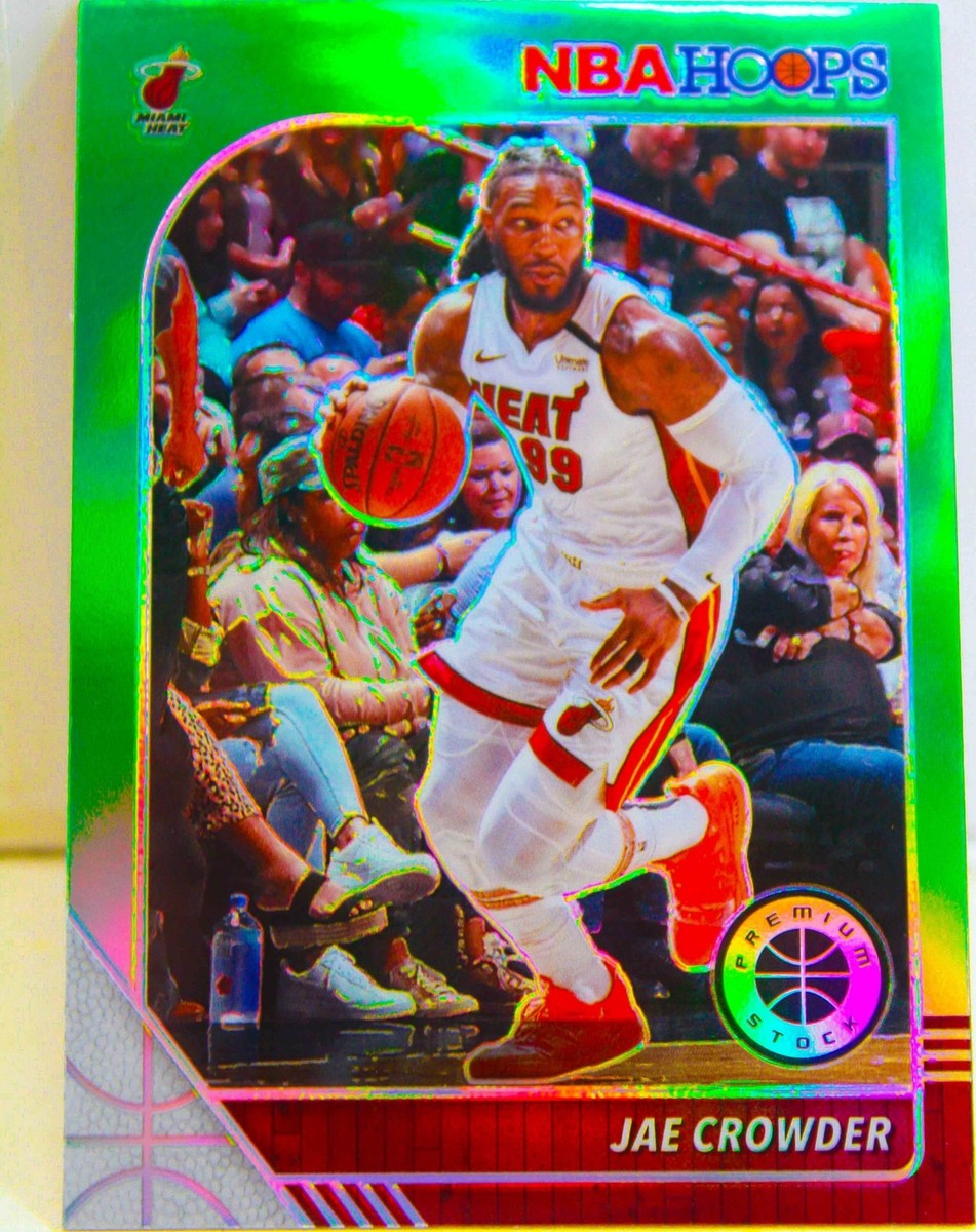 Jae Crowder 2019-20 NBA Hoops Premium Stock Green Prizm Card #92 Miami Heat  NBA
