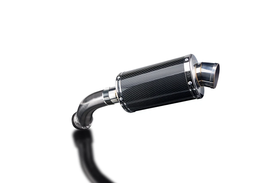 Kit silenciador escape carbono ovalado 9" deslizable BMW R1200GS 2008-2012 Foto 4 de 4