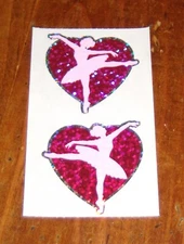 Hambly Studios Half Strip Sticker ~ Prismatic Pink Ballerina