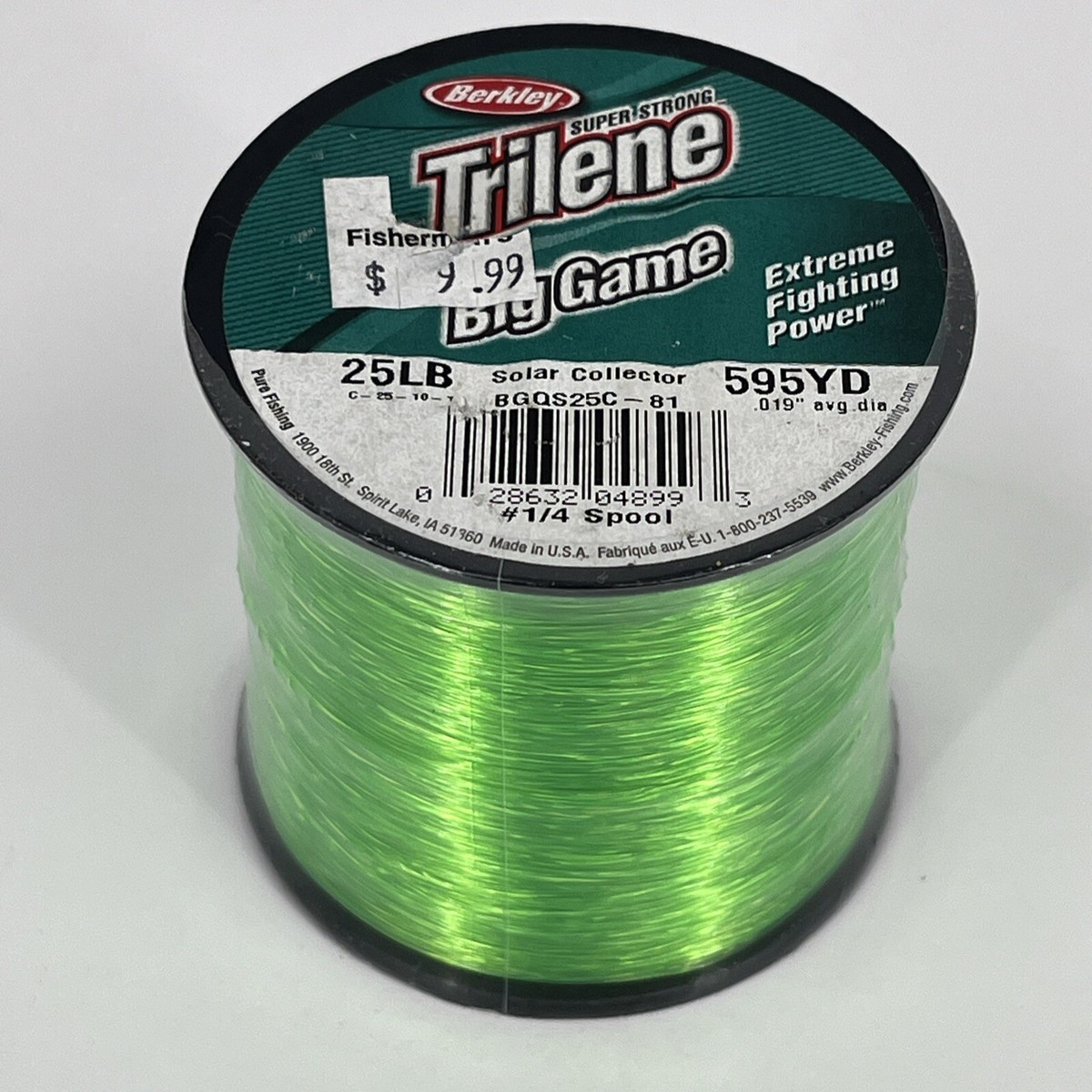 Berkley Super Strong Trilene Big Gamesolar Collector 595 YD ~ 25