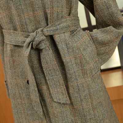 【70-80s】Euro Vintage Tweed BalmacaanCoat Vintage Dunn & Co. (Fox Brothers/Marling Evans) Balmacaan