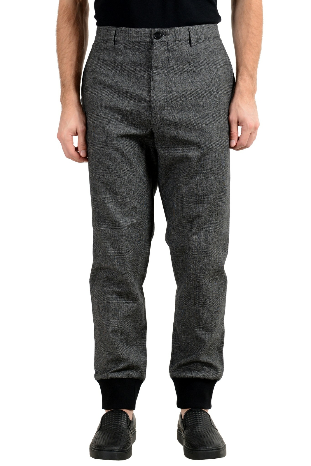 Мужские повседневные брюки Burberry из шерсти серого цвета, размер US 38-54