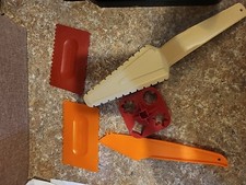 5 Piece Vintage Tupperware Lot Includes Cake Decorators, Cheese Slicer And...