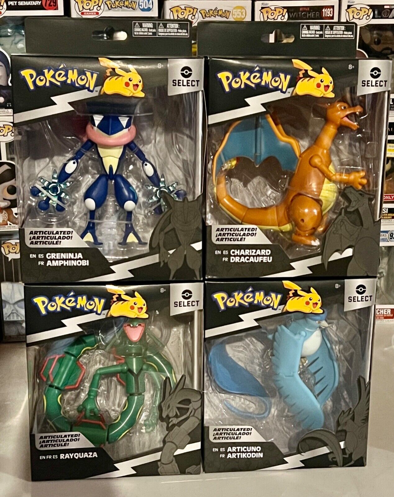 Lot Select Series Articulated Set Charizard Rayquaza eBay Jazwares 1 Figures Pokemon |