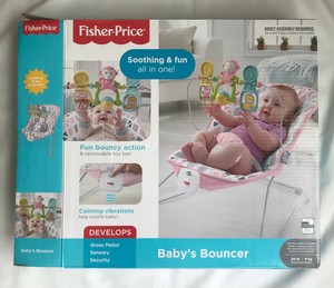 fisher price baby bouncer pink