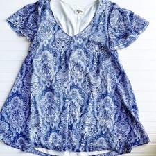 Women’s Show Me Your Mumu Blue Medallion Tunic Sz XS