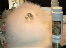 Black Velvet ~ 6 oz Perfumed Dusting Powder w/ Puff & Stand by Renditions