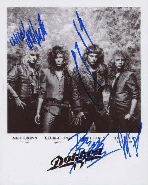 REPRINT - DOKKEN Band Autographed George Lynch Signed 8 x 10 Photo
