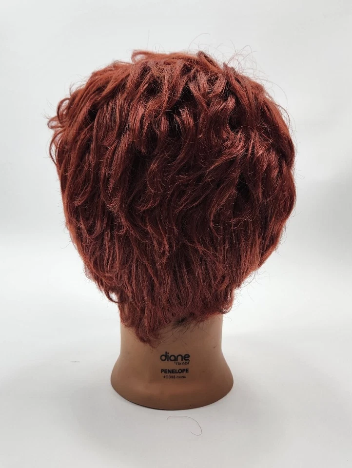 Motown Tress Short Curly Kanekalon Synthetic Brown Copper Wig 009440 - Image 4 of 4