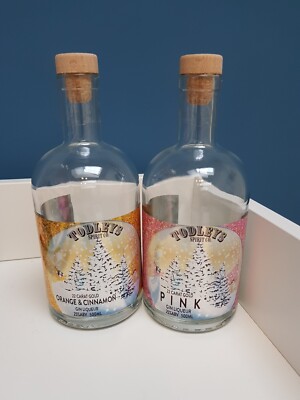 2 x Light Up Todleys Gin Flasche (leer)
