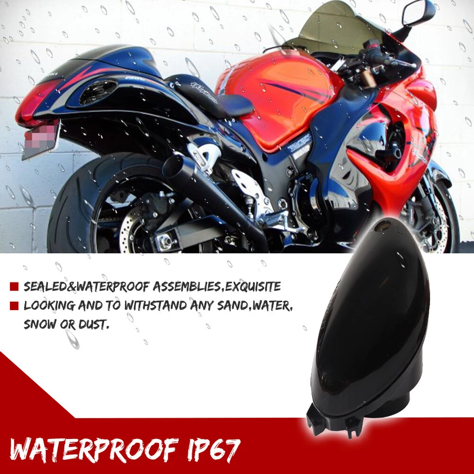 Luzes de seta traseiras lentes fumê SUZUKI Hayabusa GSX1300R para 2008-2020 2 peças - Imagem 4 de 4