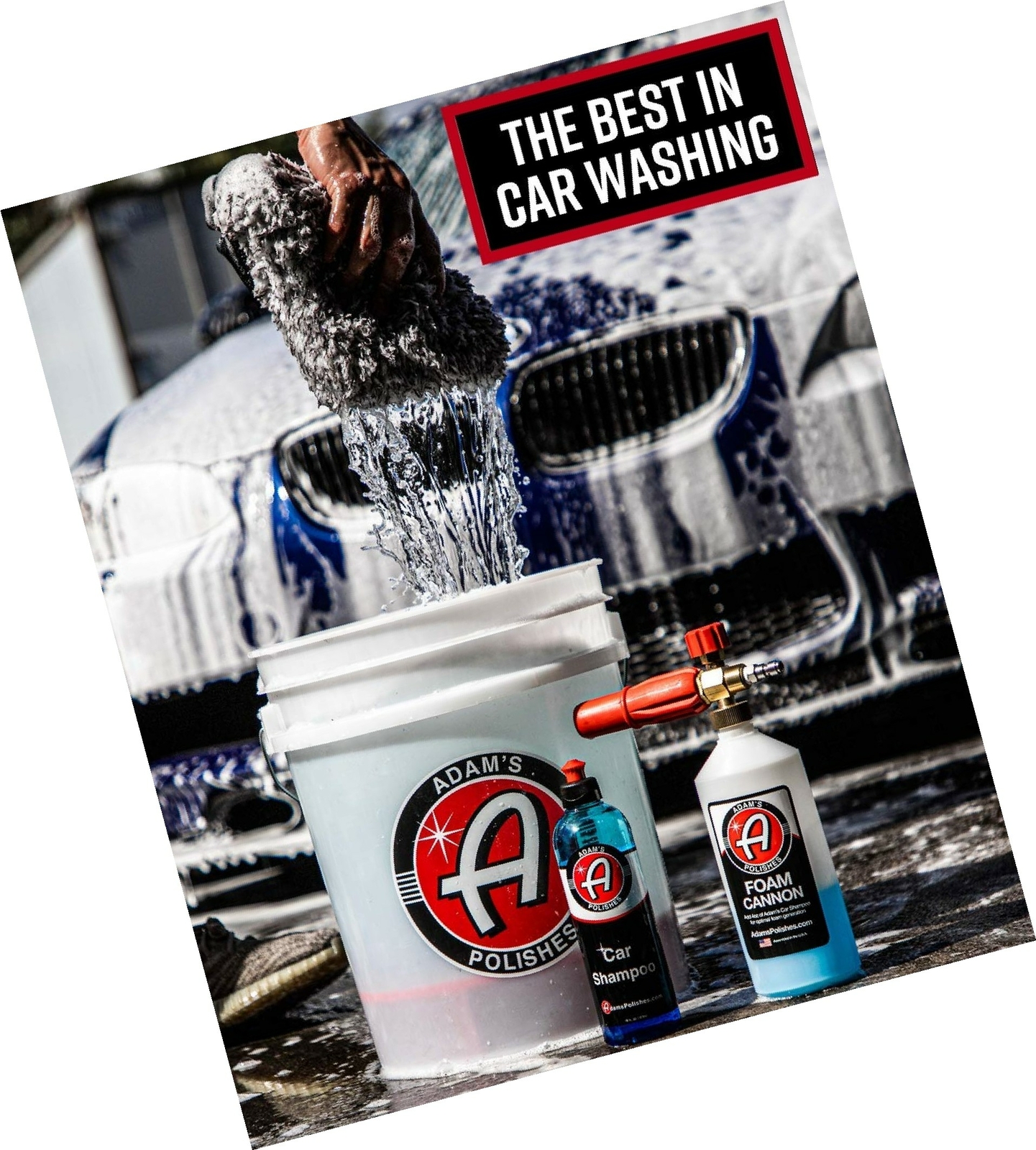 Adam’s Car Wash Shampoo (16oz) pH Car Cleaning & Car Detailing Car