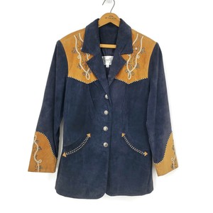 western blazer embroidered
