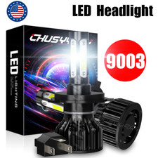 2x For 2020-2023 Kia Soul H4 9003 LED Headlight Bulbs 6000K White High Low Beam