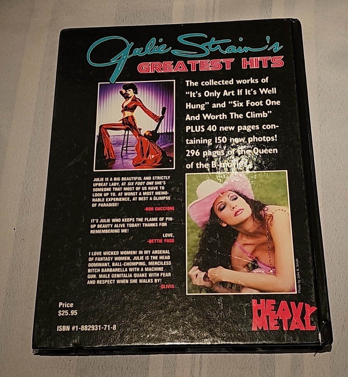 ジュリー・ストレイン Julie Strain's Greatest Hits signed Julie Strain's Greatest Hits Hardcover Published by Heavy