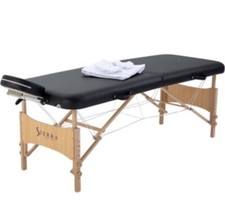 Sierra Comfort All Inclusive Portable Massage Table, Black