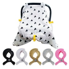 5x Pram Pegs Blanket Clip Stroller Shades Peg Toy Car Seat Cover Clips Hook