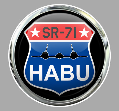 LOCKHEED SR 71 AMSEL HABU WAPPEN ABZEICHEN GESCHWADER 9cm FLUGZEUG AUFKLEBER AV076