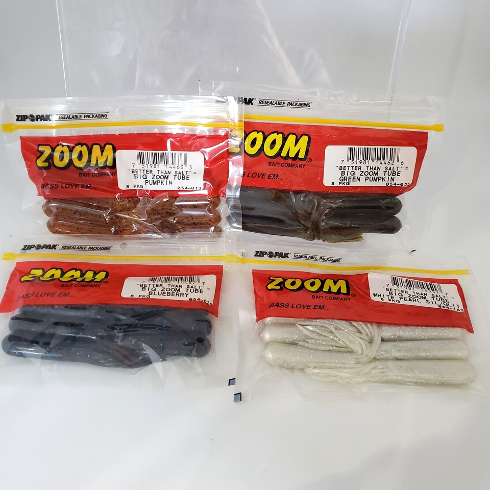 Big Zoom Tube Better Than Salt 8 Count Pack You Choose Color Bass Love Em Tubes eBay