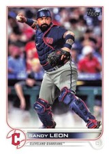2022 Topps Series 2 #353 Sandy Leon - Cleveland Guardians MLB Baseball Card