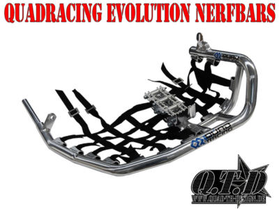 NERFBARS MIT HEELGUARDS & FUSSRASTEN IN SCHWARZ YAMAHA RAPTOR 660 YFM LAGERWARE