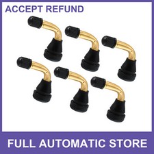 Six Auto Tire Valve Air Tyre Pvr60 Valve Stem Bent 90 Degree Angled Universal