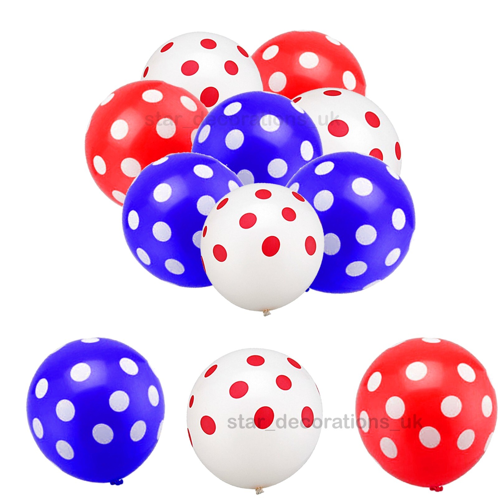 Red White + Blue Union Jack FLOWERS Queen Jubilee GB Royal Street Party