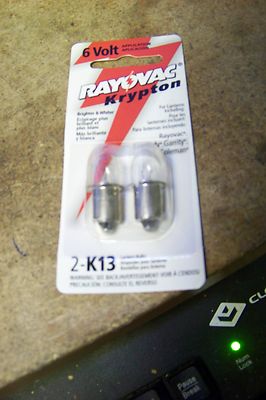 new Rayovac K13-2 Krypton 6V Lantern Bulbs 2pk KPR113 3.6 Watt 