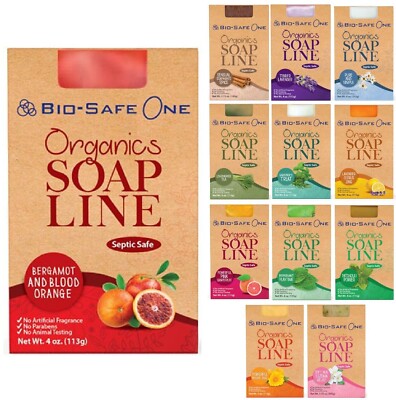 Bio-Safe One Inc - Handmade Natural Moisturizing Bar Soap -Treats all skin types
