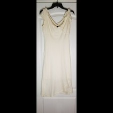 Pre Loved Windsor Sleeveless Cream/Beige  Dress Size Large 