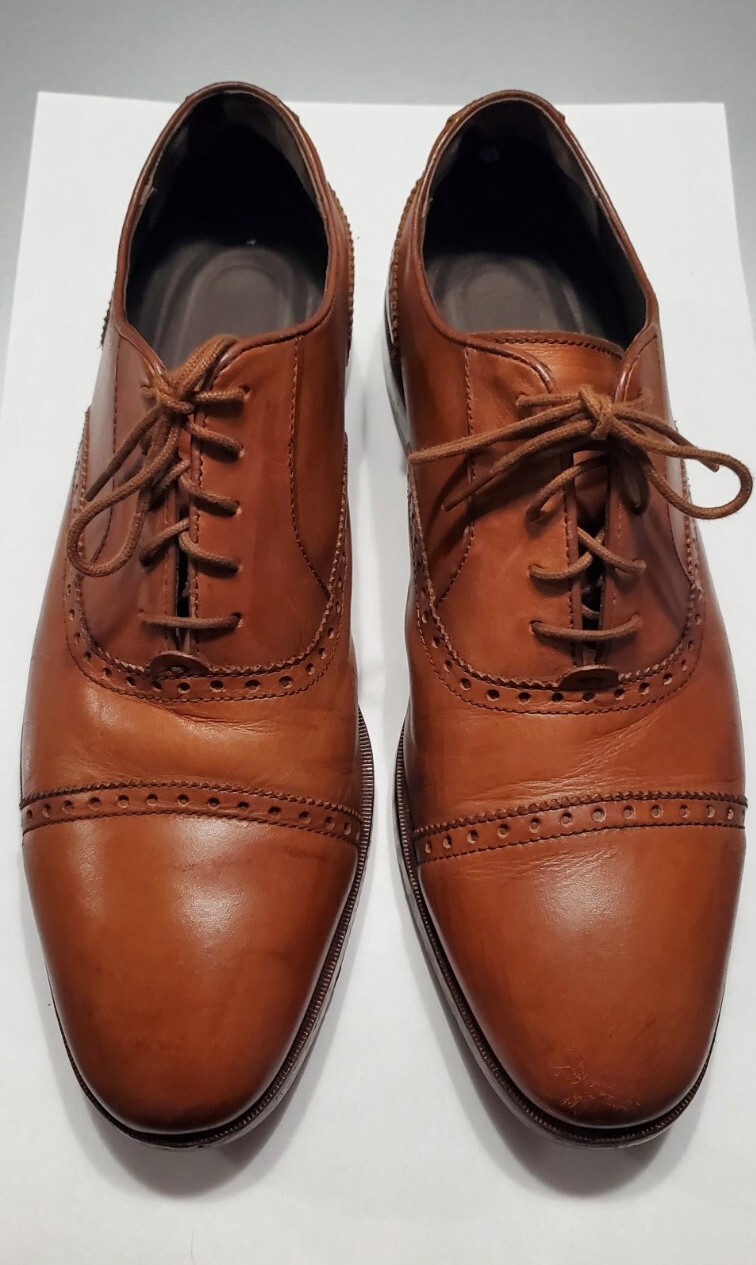 SAOLA Scarpe Oxford Cole Haan Grand O.S marroni in pelle taglia 11