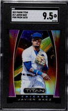 2019 Panini Titan #17 Javier Baez PINK PRIZM /25 SGC 9.5 MINT+