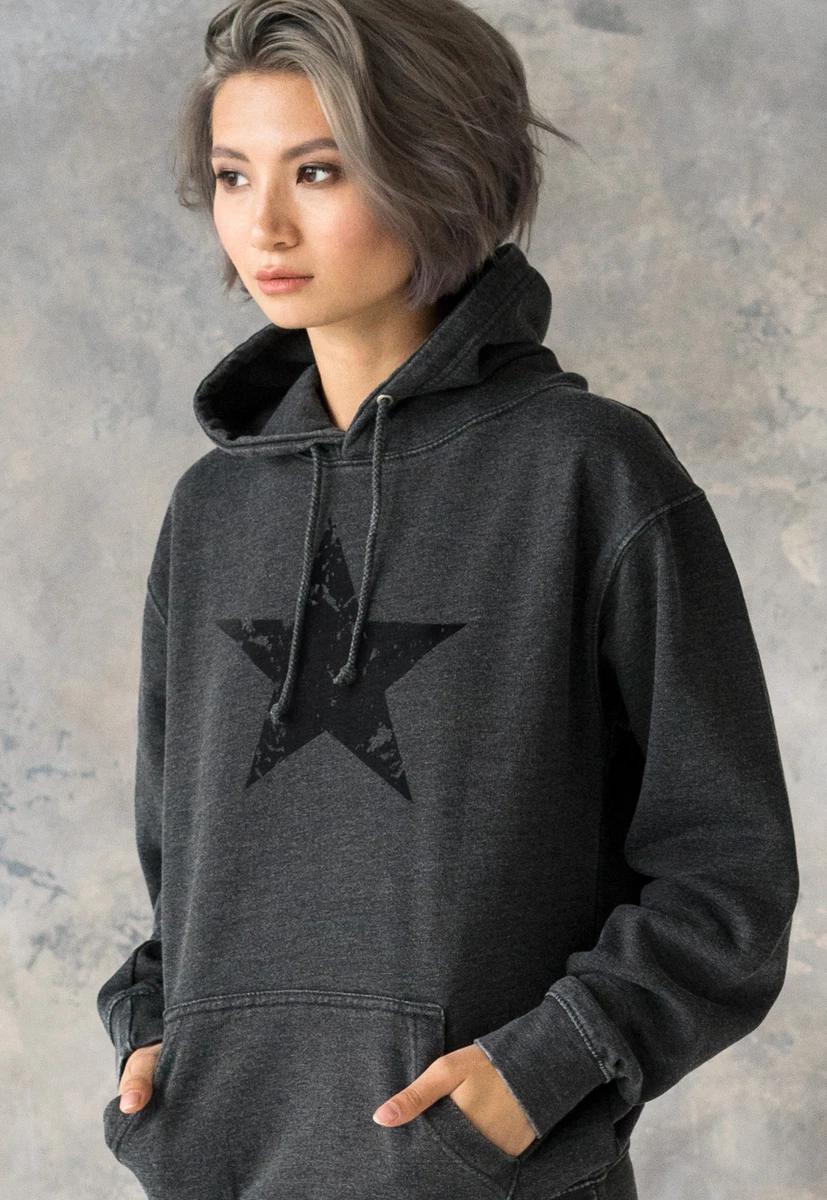 Black hooded sale top womens