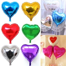 6 Pks Love Heart Helium Balloons Wedding Party Birthday Decor Assorted Color