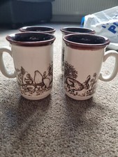 Churchill Ceramic Mug Cup Hare Rabbit X4