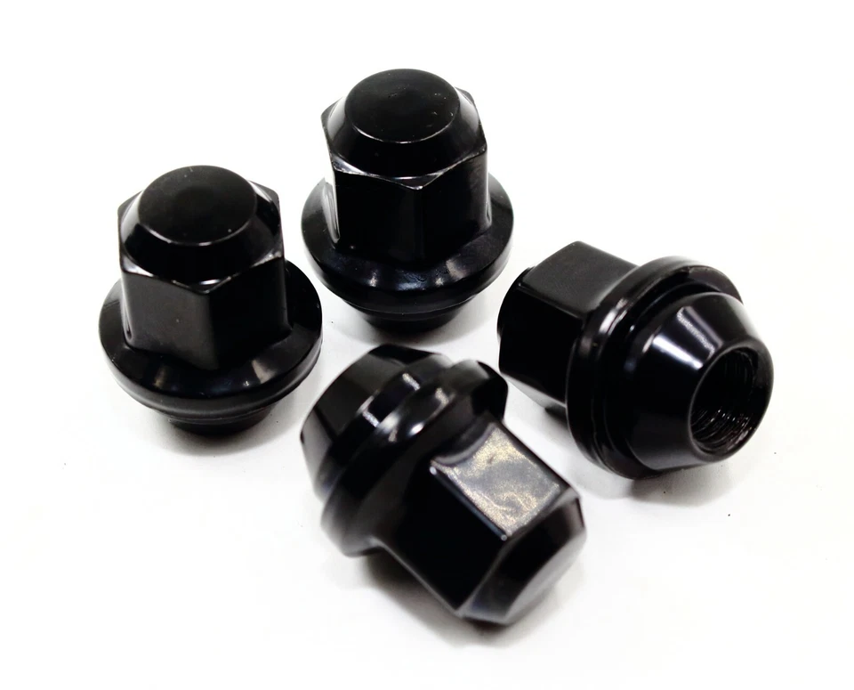 20 tuercas hexagonales negras OEM 12x1,5 19 mm estilo de fábrica bellota Ford Fusion Focus  Foto 4 de 4