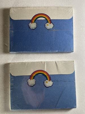 1980s Sealed Care Bears Postcard Sets   24 Total, Care-a-Lot Stationery   