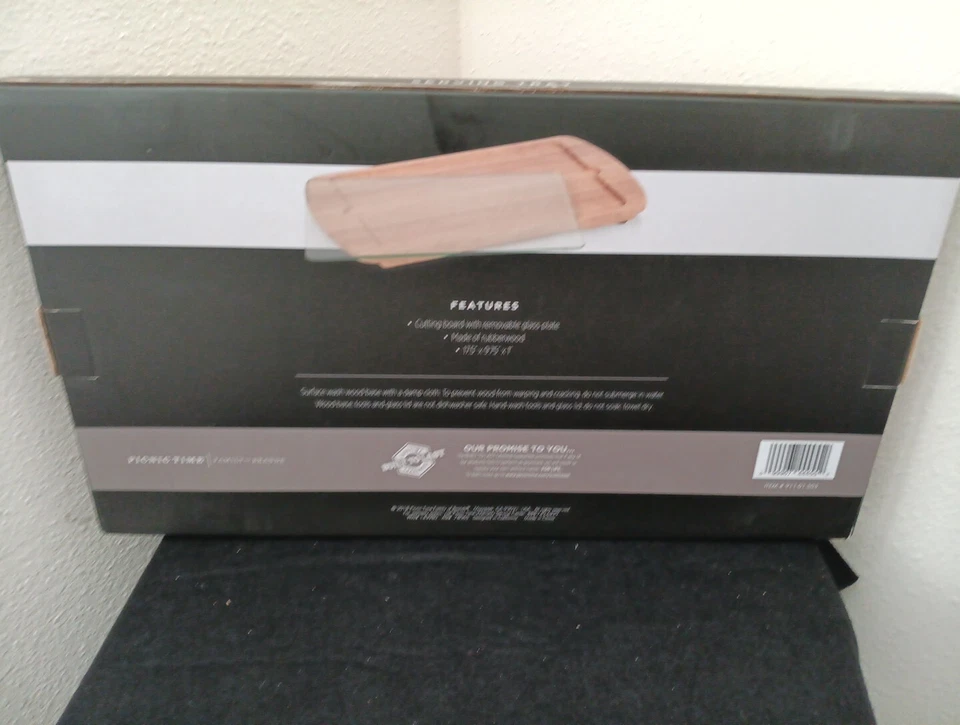 Toscana a Picnic Time Brand Billboard Serving Tray with Glass Top  - Image 3 of 4