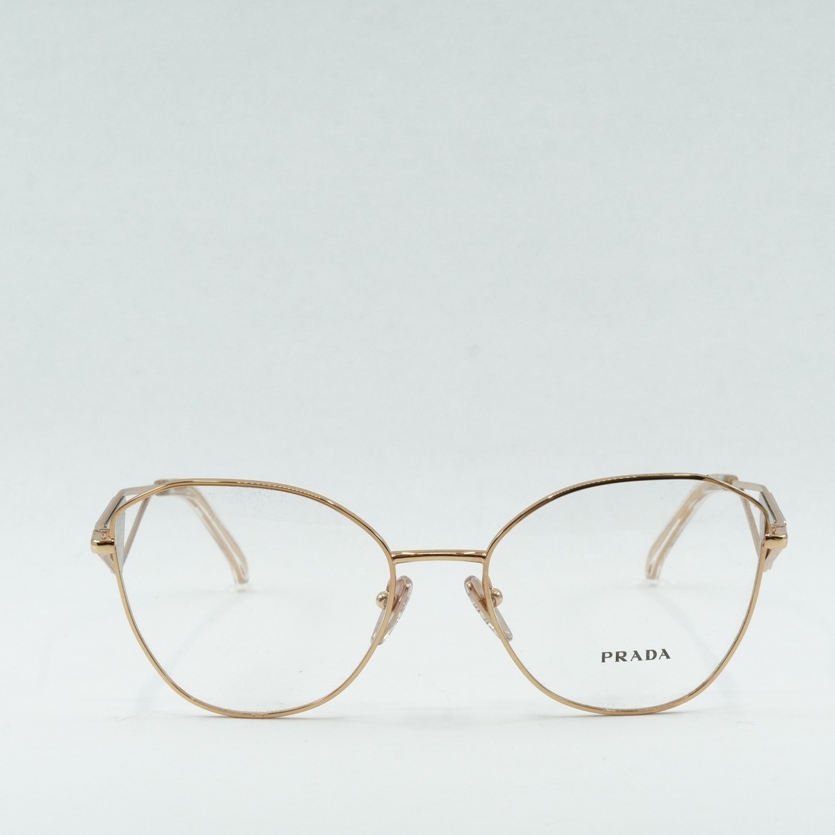 PRADA PR52ZV ZVF1O1 Pink Gold 53mm Eyeglasses New Authentic | eBay