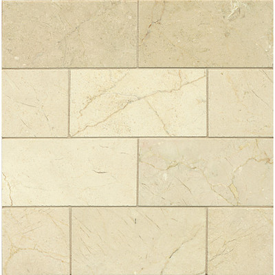 Crema Marfil Polished Marble 3'' x 6'' - 10 Sq/Ft - 80 Pcs total