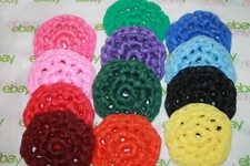 50 Handmade Nylon Net Scrubbies – Assorted Colors, Pot Scrubbers, Dish Scrubbies