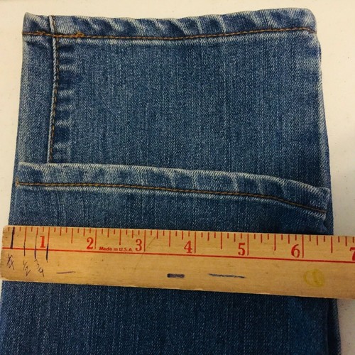 Pantalones de mezclilla ajustados Demeanor para mujer talla 15 lavado medio NUEVOS CON ETIQUETA (32 X 28) - Imagen 11 de 11