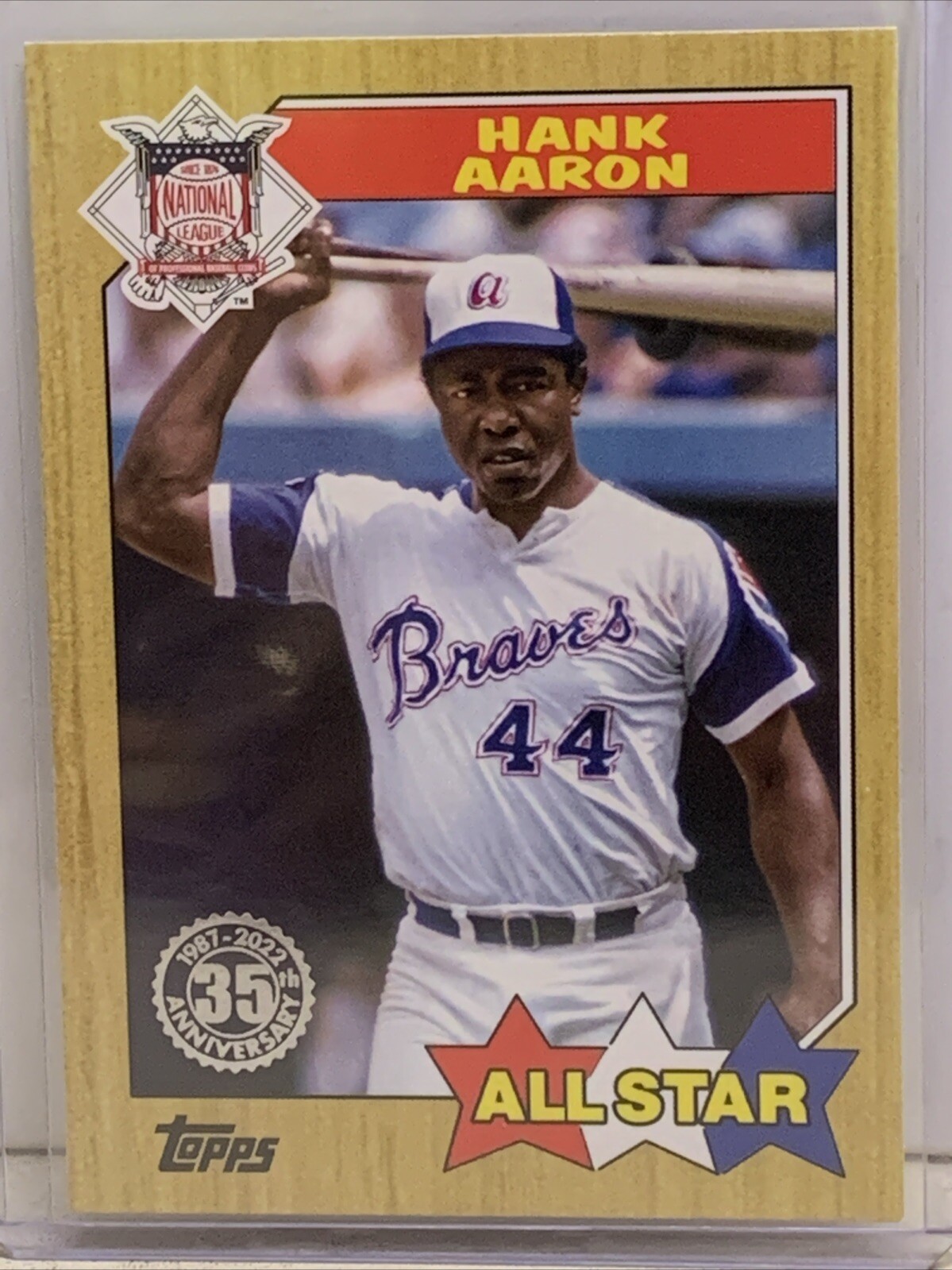 2022 Topps Series Two Baseball 35th Anniversary #87AS-49 Hank Aaron