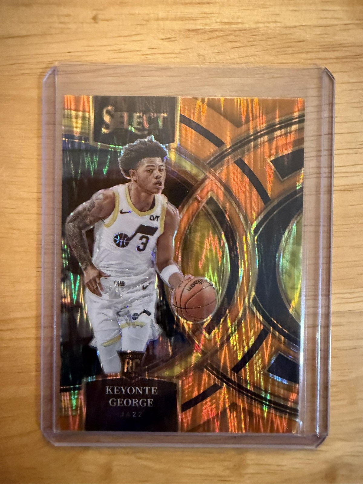 2023-24 Panini Select #109 Keyonte George Orange Flash Prizms